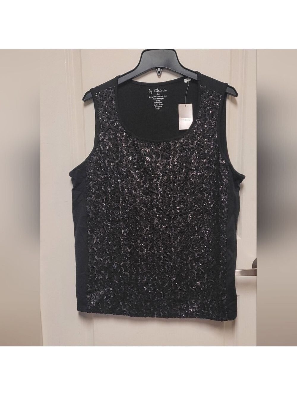 NWT Chico's Shimmer Glimmer Tank Top Sz 3